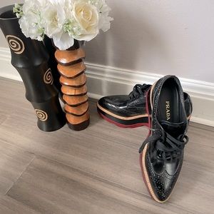 Prada Spazzolato Leather Shoe